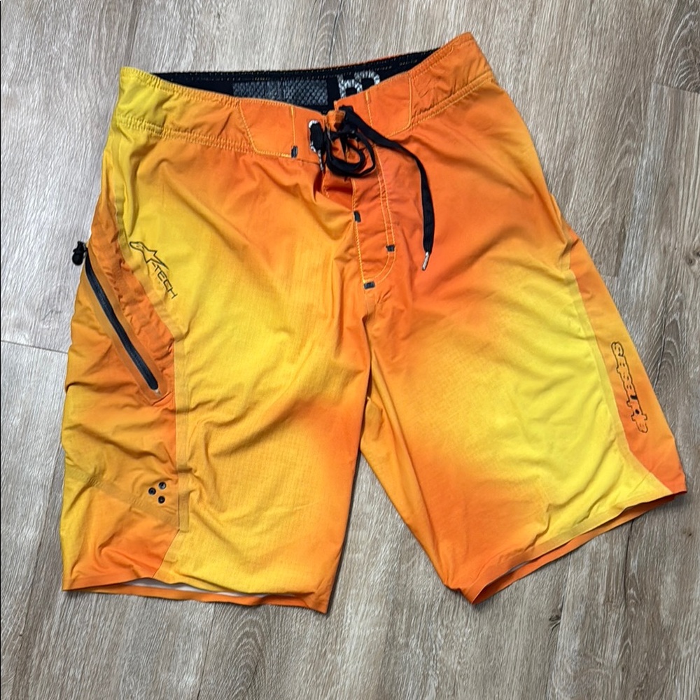 Alpinestars Yellow and Orange Board Shorts